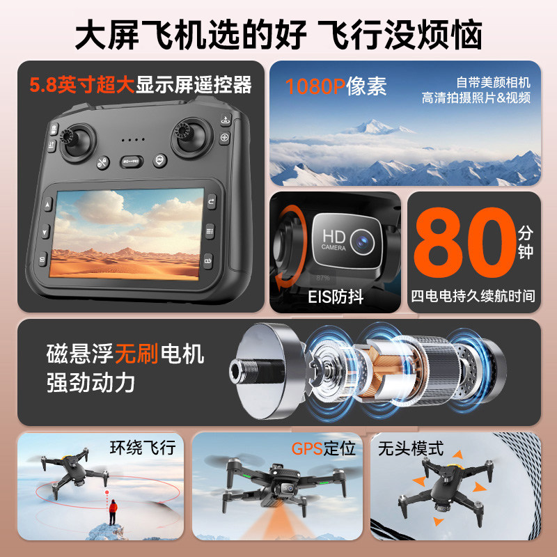 Профессиональный квадрокоптер TL GX-GPS с GPS и LCD-дисплеем