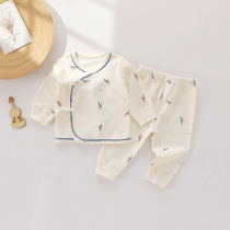 New infant and toddler sets spring and autumn pure cotton baby monk clothes lace-up baby clothes childrens underwear