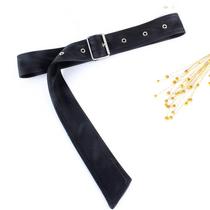 Simple European and American coat belt for women with decorative versatile dress sweater waist wide belt for women fashion Korean version black