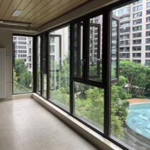 110 series broken bridge aluminum doors and windows double-glazed high-definition mesh native aluminum sealed balcony floor-to-ceiling windows anti-typhoon broken bridge windows