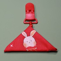 Newborn baby baby fetal hair amulet lucky bag red zodiac rabbit tiger safety clip pendant to carry