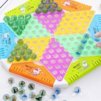 Chess pieces for children primary school students glass beads young jumping old-fashioned jumping beads parent-child durable mini checkers color 2018