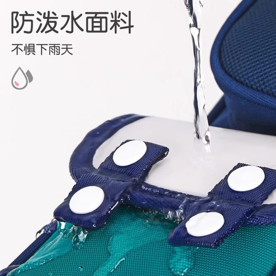 日本进口MUJIE儿童书包男孩一到三到六年级小学生新款减负双肩包