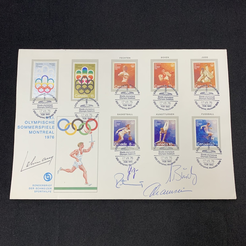F4-1-818 Canada 1976 Montreal Olympic Games Host Country Stamp Signed Edition First Day Cover