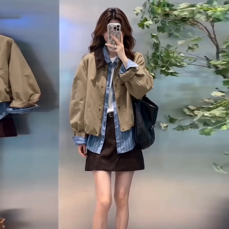 Academy-Style Workwear Jacket, Shirt, and Dress Set for Women, 2026 New Autumn Korean Style Outfit, Complete Set with Short Skirt Academy-Style Workwear Jacket, Shirt, and Dress Set for Women, 2026 New Autumn Korean Style Outfit, Complete Set with Short Skirt