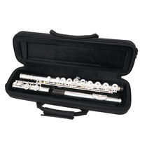 SAIDESEN flute open and closed hole dual-purpose flute instrument C key white copper silver-plated student beginner
