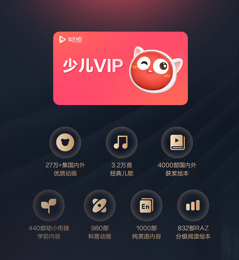 聚好看少儿VIP权益说明 1