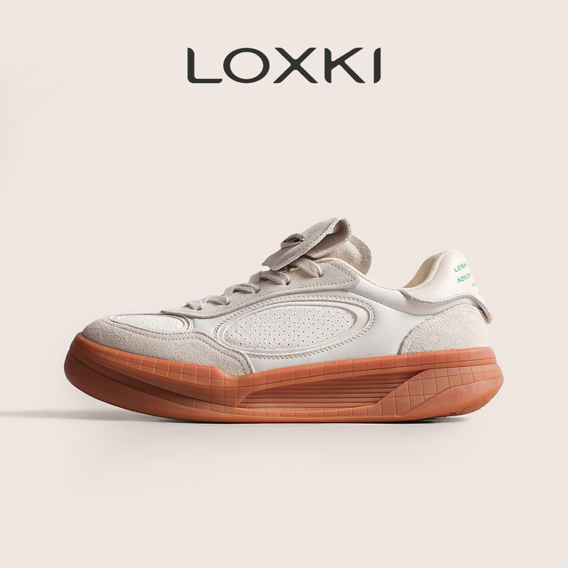 Loxki Official Casual Sneakers for Men, Summer Trendy Style, New Versatile Couple Height-Increasing Shoes