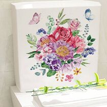 Bathroom Toilet Seat Wall Sticker Self-Adhesive Removable