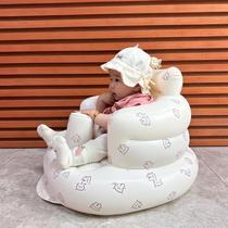 New inflatable sofa learning chair baby seat practice sitting chair baby sitting and standing bath stool