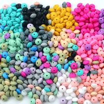 50pcs lot 12mm Silicone lentil Beads Silicone BPA Free DIY C