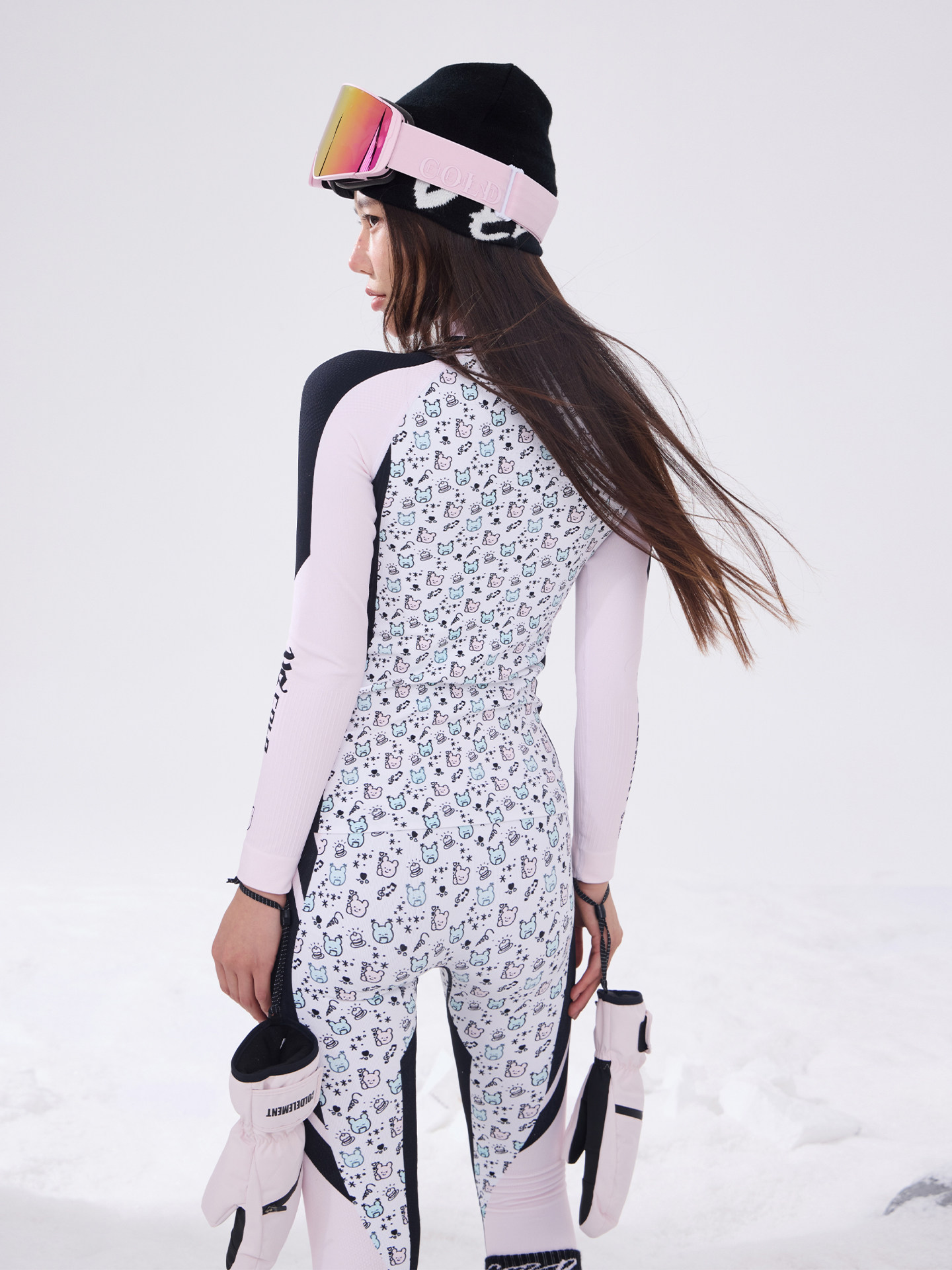 Coldelement Ski Quick-Drying Clothing Women's Functional Underwear Integrated Compression Clothing Warm and Sweat-Wicking Base Layer