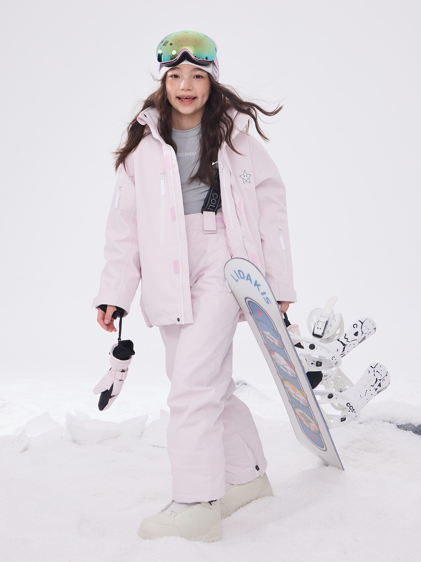 Coldelement Kidsren's Ski Suit Set for Boys and Girls, Thickeneded Windproof and Waterproof 3L Ski Suit with down Filling