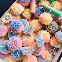 Low temperature candle mood 30 degree soy dripping wax love luminous peony flower candle does not hurt the skin and is easy to clean and flirt