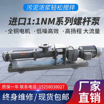G-Type Single Screw Pump, Similar to the Nemo Model, Imported High-Performance Filter Press Pump, Slurry Pump, Transfer Pump, Screw Pump, Pam