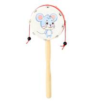 Rattle medium size for boys and girls Chinese style floor push baby hand shake manufacturer direct sales communication trumpet atmosphere auspicious