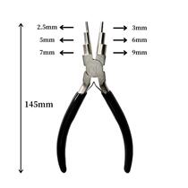 Wire-wound imported hand-made curved mouth bead-piercing oblique mouth making pliers jewelry pliers top cutting pliers multi-purpose oblique nose pliers screwdriver