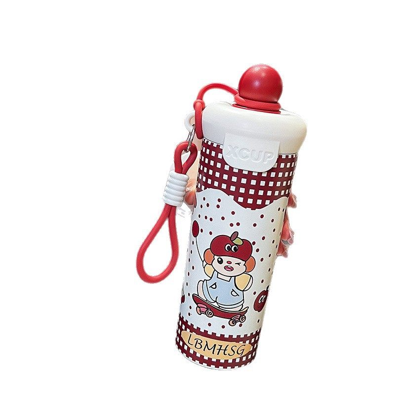 Luonuo Float Cup Portable Cartoon Thermos Cup Large Capacity Student Children's Thermos Cup Official Authentic Product