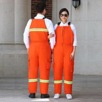 Winter cotton trousers 691 mens cold storage back warm one-piece work clothes cotton auto repair labor performance guarantee wear resistance