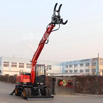 Xinjiang cotton grabber price cotton loader tire walking bucket breaker winch