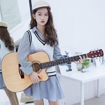(Factory) 41-inch folk guitar cutaway novice practice popular guitar store guitar OEM customization