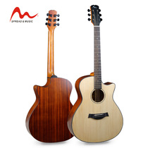 New hot-selling single-board guitar 41-inch spruce folk acoustic guitar for men and women for beginners