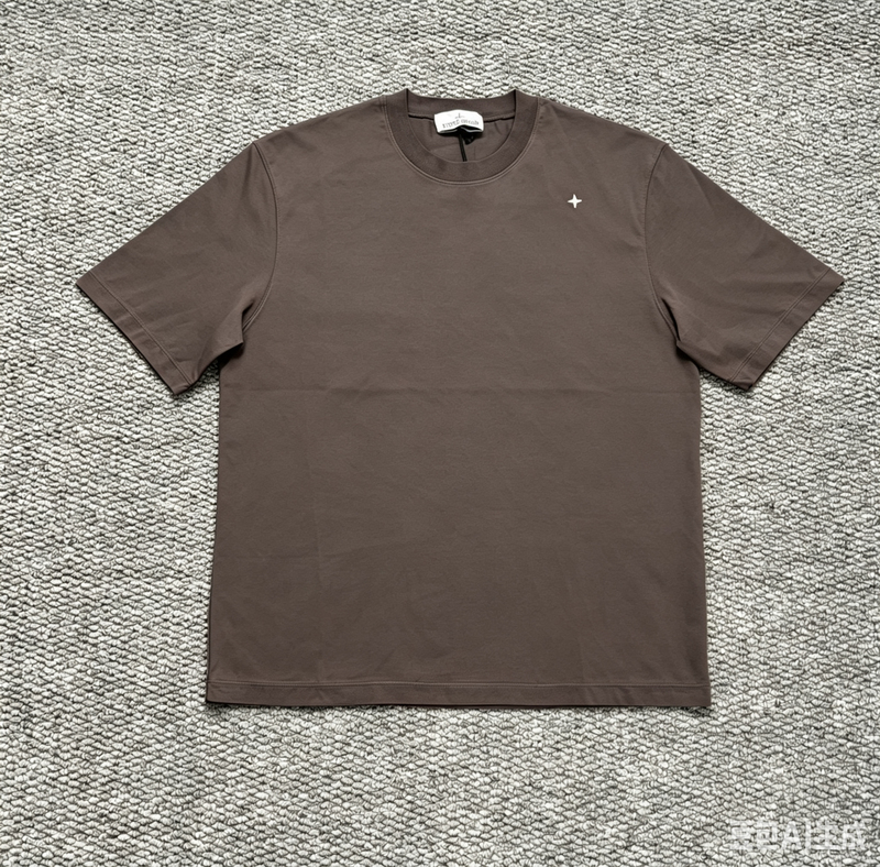 Stone Island 26Ss Little Star Minimalist Series Round Neck Short Sleeve