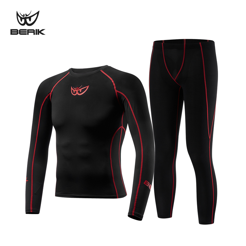 Berik Large-Eye Cycling Suit Motorcycle Quick-Drying Clothing Slip-On Leather Suit Quick-Drying Base Layer Breathable Quick-Drying Sweat Suit