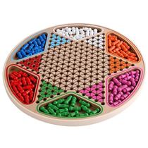 Large checkers flying chess backgammon multifunctional tabletop game student chessboard educational toys for adults and children