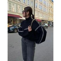Fashion Knitted Sweater Pullovers For Women Casual O Neck Lo