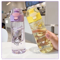 550ml Kawaii Sanrio Water Bottle Kuromi Cinnamoroll Cartoon