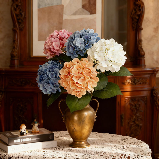 Artificial Flowers, New Hydrangeas, High-End Floral Arrangements, Home Furnishings, Wedding Hall Decorations, Artificial Flowers