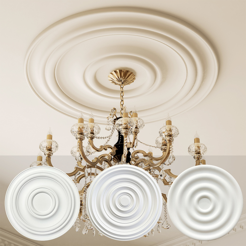 French-Style Pu Plain Water Ripple Round Indoor Ceiling Lamp Base Living Room Bedroom Imitation Plaster Shape Chandelier Lampshade French-Style Pu Plain Water Ripple Round Indoor Ceiling Lamp Base Living Room Bedroom Imitation Plaster Shape Chandelier Lampshade