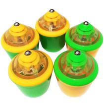Fitness brand airbag head five-bearing diabolo shock-absorbing small head plastic accessories single head 5-axis diabolo exclusive sale