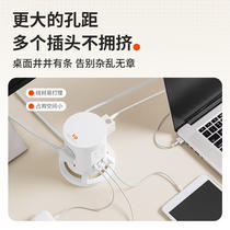 Vertical tower socket with night light with U wireless charging and anti-overload with wire terminal board multi-function strip