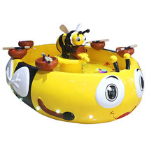 Childrens fishing machine horizontal childrens small double amusement equipment factory