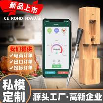 2024 Smart Wireless Bluetooth BBQ Thermometer Mobile APP Waterproof Meat Thermometer Oven Food Temperature