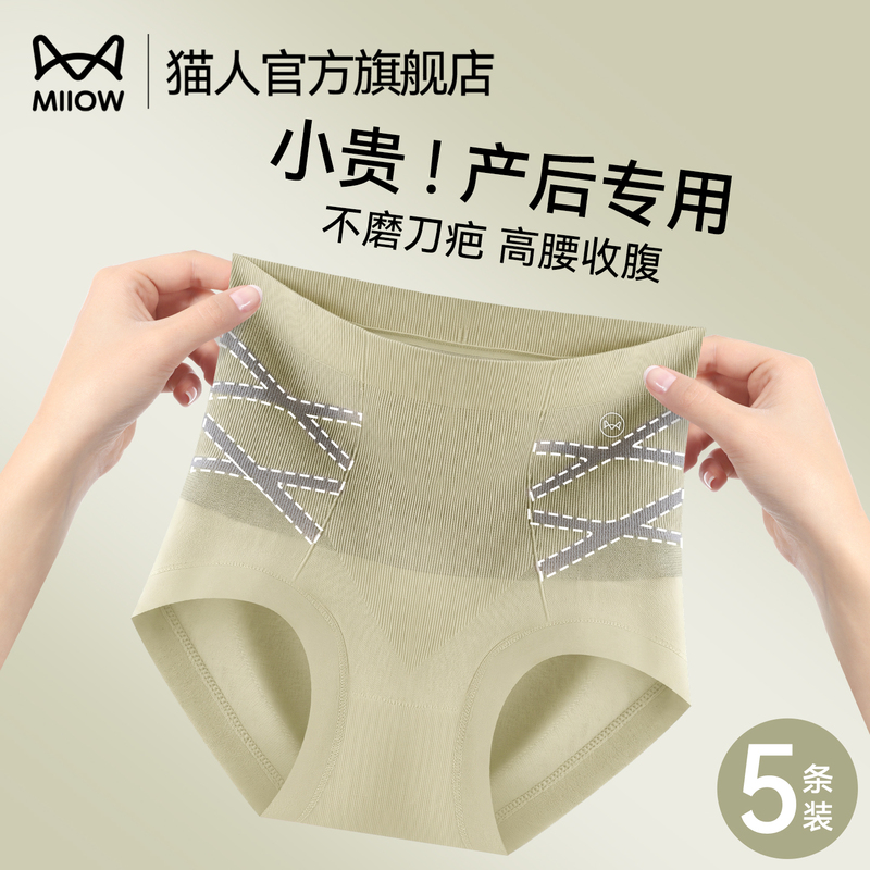 High-Waisted Seamless Tummy Control Panties for Women, Pure Cotton, Extended Crotch, Strong Tummy Flattening, Postpartum Hip-Lifting Briefs High-Waisted Seamless Tummy Control Panties for Women, Pure Cotton, Extended Crotch, Strong Tummy Flattening, Postpartum Hip-Lifting Briefs