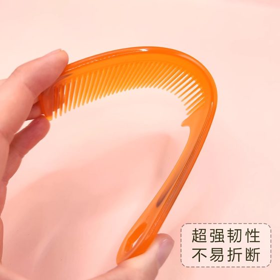 폴딩 및 내구성있는 가정용 쇠고기 힘줄이 치아없이 빗질 남성과 여성을위한 모발 빗을 잃어버린 안티 정적 스트레이트 헤어 플라스틱 빗