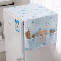 Dust cover household appliances top gauze moisture-proof oil-proof cotton quilt new refrigerator storage box swaddling roller type transparent