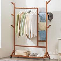Movable coat rack floor-standing home light luxury small multi-functional student dormitory bedroom does not occupy space hanging clothes rack