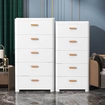 Storage cabinet drawer-type plastic home living room toy snack cabinet storage cabinet multi-layer clothes five-bucket storage cabinet