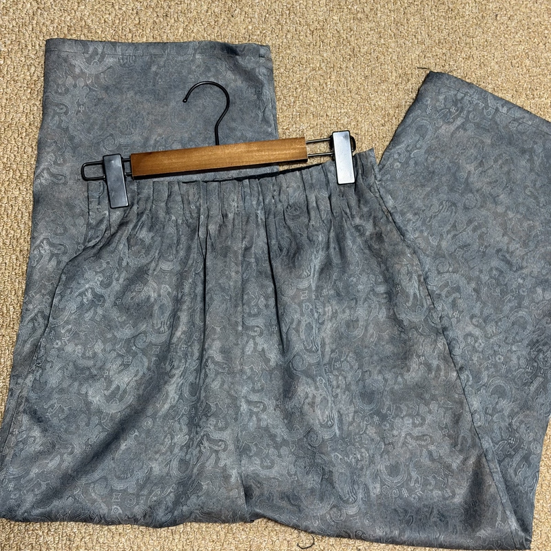 【Potato Chip Pants Series】Perfect Mulberry Silk Xiangyun Silk Floral Brocade/Leather-Like Yarn Slimming and Elegant Potato Chip Pants 【Potato Chip Pants Series】Perfect Mulberry Silk Xiangyun Silk Floral Brocade/Leather-Like Yarn Slimming and Elegant Potato Chip Pants
