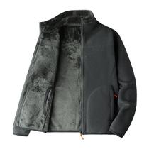 New style velvet fleece fleece womens 22028 winter plus spring velvet thickened double wear charge shaker inner liner cardigan shaker