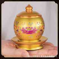 Water supply cup Guanyin Bodhisattva water purification cup God of Wealth Taoist copper water cup fairy hall Buddhist hall home supply cup factory direct sale