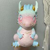 Year of the Dragon coloring doll anti-fall vinyl piggy bank diy painted plaster doll childrens toy stall batch