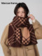 Kim Ji-Hyun Style Faux Cashmere Scarf for Women, 2025 New Winter Shawl, Neck Wrap, Light Luxury, High-End Feel, Gift