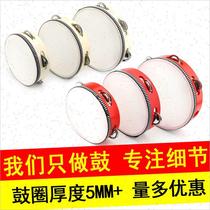 ~Instrument Drummer Drum Props Dance Performance Childrens Money Use Tambourine to Inspire Happiness Wooden Toy Continental Tambourine