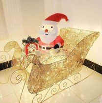 Christmas decoration deer cart hotel shopping mall window scene decoration supplies Christmas tree accessories large iron art