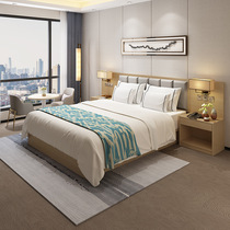 Hotel furniture panel standard room full set of rooms large bed sheets double 1 2 homestay express room hotel hotel bed
